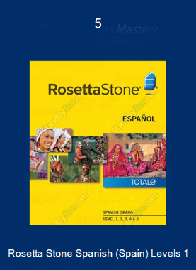 Rosetta Stone Spanish (Spain) Levels 1-5