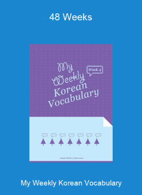 My Weekly Korean Vocabulary-48 Weeks