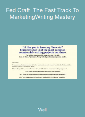 Well-Fed Craft - The Fast Track To Marketing-Writing Mastery