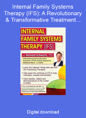 Internal Family Systems Therapy (IFS): A Revolutionary & Transformative Treatment of PTSD, Anxiety, Depression, Substance Abuse - and More!