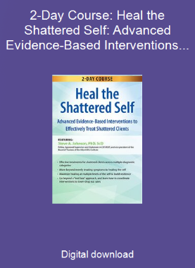 2-Day Course: Heal the Shattered Self: Advanced Evidence-Based Interventions to Effectively Treat Shattered Clients