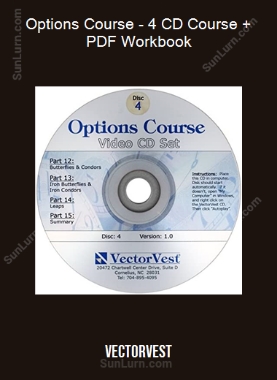 Options Course - 4 CD Course + PDF Workbook (VectorVest)
