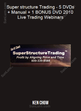 Ken Chow - Super structure Trading - 5 DVDs + Manual + 1 BONUS DVD 2010 Live Trading Webinars