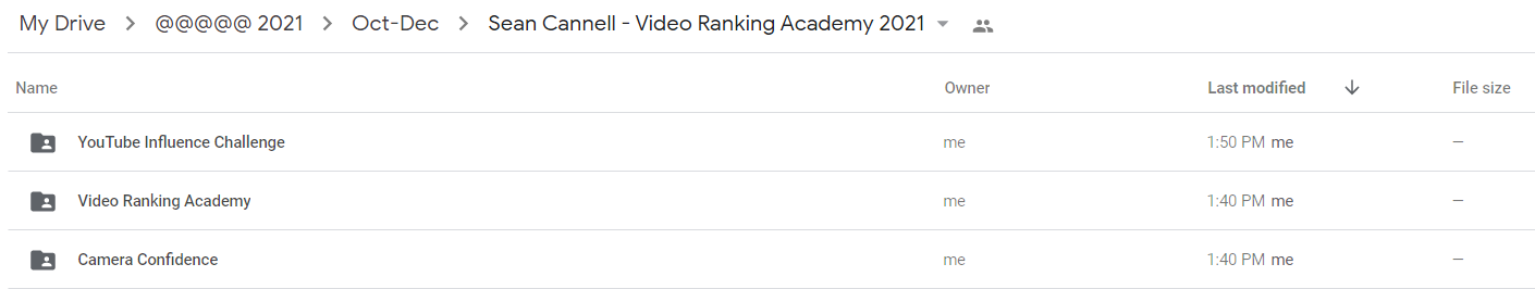 Sean Cannell - Video Ranking Academy 2021