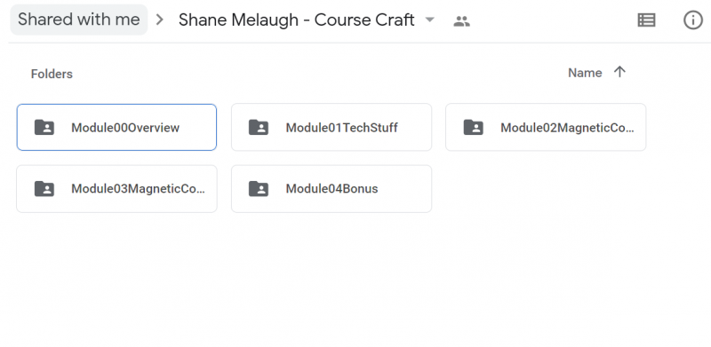 Shane Melaugh - Course Craft