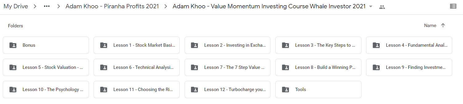 Adam Khoo - Value Momentum Investing Course Whale Investor 2021