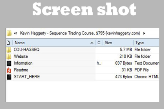 Kevin Haggerty - Sequence Trading Course